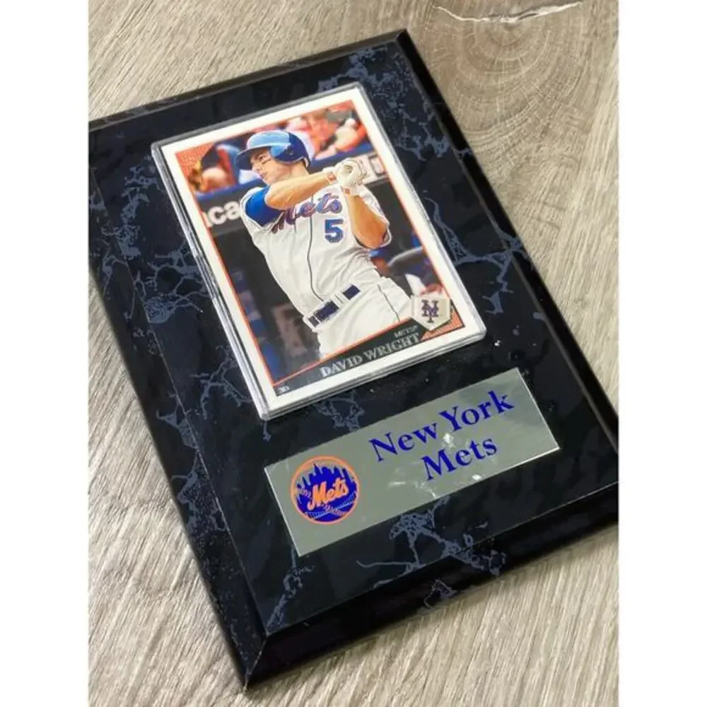 David Wright New York Mets Baseball‎ Card Plaque Topps MLB Display Collectible